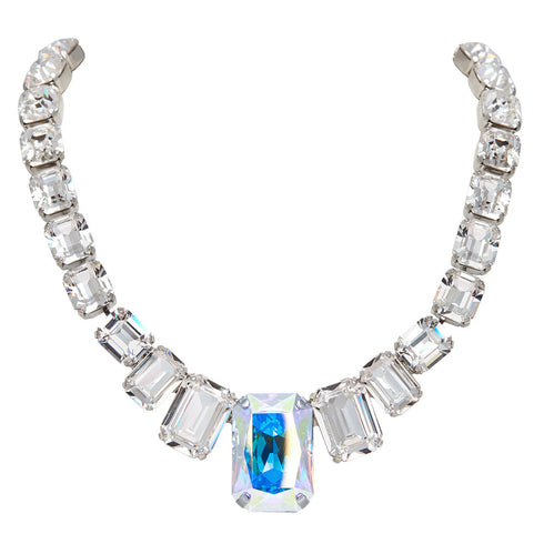 Vestuvinė kaklo papuošalas "Modern" su Swarovski™ kristalais